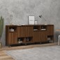 vidaXL Sideboards 3 Stk. Braun Eichen-Optik 60x35x70 cm Holzwerkstoff vidaXL Sideboards 3 Stk. Braun Eichen-Optik 60x35x70 cm Holzwerkstoff