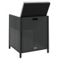 11-tlg. Garten-Essgruppe Poly Rattan Akazienholz Schwarz 11-tlg. Garten-Essgruppe Poly Rattan Akazienholz Schwarz
