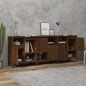 vidaXL Sideboards 3 Stk. Braun Eichen-Optik 60x35x70 cm Holzwerkstoff vidaXL Sideboards 3 Stk. Braun Eichen-Optik 60x35x70 cm Holzwerkstoff