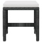 11-tlg. Garten-Essgruppe Poly Rattan Akazienholz Schwarz 11-tlg. Garten-Essgruppe Poly Rattan Akazienholz Schwarz