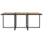 11-tlg. Garten-Essgruppe Poly Rattan Akazienholz Schwarz 11-tlg. Garten-Essgruppe Poly Rattan Akazienholz Schwarz