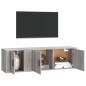 vidaXL 2-tlg. TV-Schrank-Set Grau Sonoma Holzwerkstoff vidaXL 2-tlg. TV-Schrank-Set Grau Sonoma Holzwerkstoff