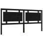 vidaXL Massivholzbett mit Kopfteil Schwarz 200x200 cm vidaXL Massivholzbett mit Kopfteil Schwarz 200x200 cm