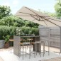 vidaXL 7-tlg. Gartenbar-Set Grau Poly Rattan & Massivholz Akazie vidaXL 7-tlg. Gartenbar-Set Grau Poly Rattan & Massivholz Akazie