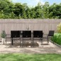 vidaXL 9-tlg. Garten-Essgruppe Poly Rattan und Stahl vidaXL 9-tlg. Garten-Essgruppe Poly Rattan und Stahl