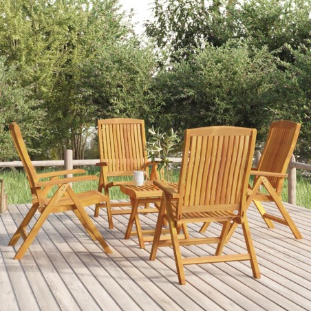 vidaXL 5-tlg. Garten-Lounge-Set Massivholz Teak 