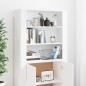 vidaXL Highboard Weiß Holzwerkstoff vidaXL Highboard Weiß Holzwerkstoff