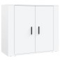 vidaXL Highboard Weiß Holzwerkstoff vidaXL Highboard Weiß Holzwerkstoff