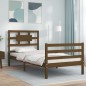 vidaXL Massivholzbett mit Kopfteil Honigbraun 90x200 cm vidaXL Massivholzbett mit Kopfteil Honigbraun 90x200 cm