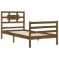 vidaXL Massivholzbett mit Kopfteil Honigbraun 90x200 cm vidaXL Massivholzbett mit Kopfteil Honigbraun 90x200 cm