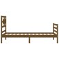 vidaXL Massivholzbett mit Kopfteil Honigbraun 90x200 cm vidaXL Massivholzbett mit Kopfteil Honigbraun 90x200 cm