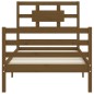 vidaXL Massivholzbett mit Kopfteil Honigbraun 90x200 cm vidaXL Massivholzbett mit Kopfteil Honigbraun 90x200 cm