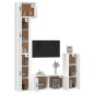 vidaXL 5-tlg. TV-Schrank-Set Weiß Holzwerkstoff vidaXL 5-tlg. TV-Schrank-Set Weiß Holzwerkstoff