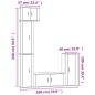 vidaXL 5-tlg. TV-Schrank-Set Weiß Holzwerkstoff vidaXL 5-tlg. TV-Schrank-Set Weiß Holzwerkstoff
