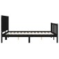 vidaXL Massivholzbett mit Kopfteil Schwarz 160x200 cm vidaXL Massivholzbett mit Kopfteil Schwarz 160x200 cm