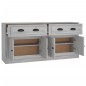 vidaXL Sideboards 2 Stk. Grau Sonoma Holzwerkstoff vidaXL Sideboards 2 Stk. Grau Sonoma Holzwerkstoff
