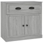 vidaXL Sideboards 2 Stk. Grau Sonoma Holzwerkstoff vidaXL Sideboards 2 Stk. Grau Sonoma Holzwerkstoff