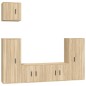 vidaXL 5-tlg. TV-Schrank-Set Sonoma-Eiche Holzwerkstoff vidaXL 5-tlg. TV-Schrank-Set Sonoma-Eiche Holzwerkstoff