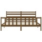 vidaXL Bettgestell mit Kopfteil Honigbraun 180x200 cm Massivholz vidaXL Bettgestell mit Kopfteil Honigbraun 180x200 cm Massivholz