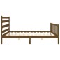 vidaXL Bettgestell mit Kopfteil Honigbraun 180x200 cm Massivholz vidaXL Bettgestell mit Kopfteil Honigbraun 180x200 cm Massivholz