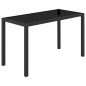 vidaXL 5-tlg. Garten-Essgruppe mit Auflagen Poly Rattan Schwarz vidaXL 5-tlg. Garten-Essgruppe mit Auflagen Poly Rattan Schwarz