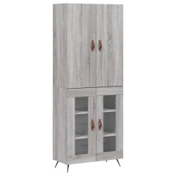 vidaXL Highboard Grau Sonoma 69,5x34x180 cm Holzwerkstoff