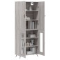 vidaXL Highboard Grau Sonoma 69,5x34x180 cm Holzwerkstoff vidaXL Highboard Grau Sonoma 69,5x34x180 cm Holzwerkstoff