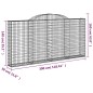 vidaXL Gabionen mit Hochbogen 2 Stk. 300x30x140/160cm Verzinktes Eisen vidaXL Gabionen mit Hochbogen 2 Stk. 300x30x140/160cm Verzinktes Eisen