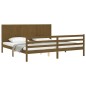 vidaXL Massivholzbett mit Kopfteil Honigbraun 200x200 cm vidaXL Massivholzbett mit Kopfteil Honigbraun 200x200 cm