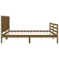 vidaXL Massivholzbett mit Kopfteil Honigbraun 200x200 cm vidaXL Massivholzbett mit Kopfteil Honigbraun 200x200 cm