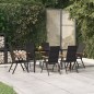 vidaXL 7-tlg. Garten-Essgruppe Schwarz und Braun Poly Rattan vidaXL 7-tlg. Garten-Essgruppe Schwarz und Braun Poly Rattan