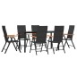 vidaXL 7-tlg. Garten-Essgruppe Schwarz und Braun Poly Rattan vidaXL 7-tlg. Garten-Essgruppe Schwarz und Braun Poly Rattan