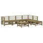 vidaXL 7-tlg. Garten-Lounge-Set mit Kissen Imprägniertes Kiefernholz vidaXL 7-tlg. Garten-Lounge-Set mit Kissen Imprägniertes Kiefernholz