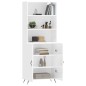 vidaXL Highboard Hochglanz-Weiß 69,5x34x180 cm Holzwerkstoff vidaXL Highboard Hochglanz-Weiß 69,5x34x180 cm Holzwerkstoff