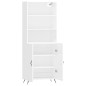 vidaXL Highboard Hochglanz-Weiß 69,5x34x180 cm Holzwerkstoff vidaXL Highboard Hochglanz-Weiß 69,5x34x180 cm Holzwerkstoff