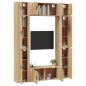 vidaXL 8-tlg. TV-Schrank-Set Sonoma-Eiche Holzwerkstoff vidaXL 8-tlg. TV-Schrank-Set Sonoma-Eiche Holzwerkstoff