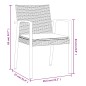 vidaXL 7-tlg. Garten-Essgruppe mit Kissen Poly Rattan und Stahl vidaXL 7-tlg. Garten-Essgruppe mit Kissen Poly Rattan und Stahl