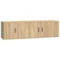 vidaXL 2-tlg. TV-Schrank-Set Sonoma-Eiche Holzwerkstoff vidaXL 2-tlg. TV-Schrank-Set Sonoma-Eiche Holzwerkstoff