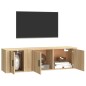 vidaXL 2-tlg. TV-Schrank-Set Sonoma-Eiche Holzwerkstoff vidaXL 2-tlg. TV-Schrank-Set Sonoma-Eiche Holzwerkstoff