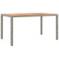 vidaXL 7-tlg. Garten-Essgruppe mit Kissen Grau Poly Rattan vidaXL 7-tlg. Garten-Essgruppe mit Kissen Grau Poly Rattan