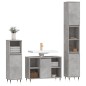 vidaXL 3-tlg. Badmöbel-Set Betongrau Holzwerkstoff vidaXL 3-tlg. Badmöbel-Set Betongrau Holzwerkstoff