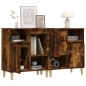 vidaXL Sideboards 2 Stk. Räuchereiche 60x35x70 cm Holzwerkstoff vidaXL Sideboards 2 Stk. Räuchereiche 60x35x70 cm Holzwerkstoff
