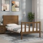 vidaXL Massivholzbett mit Kopfteil Honigbraun 100x200 cm vidaXL Massivholzbett mit Kopfteil Honigbraun 100x200 cm