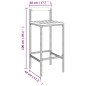 vidaXL 11-tlg. Gartenbar-Set Schwarz Poly Rattan & Massivholz Akazie vidaXL 11-tlg. Gartenbar-Set Schwarz Poly Rattan & Massivholz Akazie