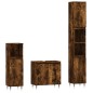 vidaXL 3-tlg. Badmöbel-Set Räuchereiche Holzwerkstoff vidaXL 3-tlg. Badmöbel-Set Räuchereiche Holzwerkstoff