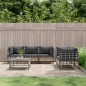 vidaXL 6-tlg. Garten-Lounge-Set mit Kissen Anthrazit Poly Rattan vidaXL 6-tlg. Garten-Lounge-Set mit Kissen Anthrazit Poly Rattan