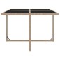 9-tlg. Garten-Essgruppe mit Auflagen Poly Rattan Beige 9-tlg. Garten-Essgruppe mit Auflagen Poly Rattan Beige