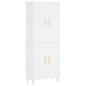 Highboard Weiß 69,5x34x180 cm Holzwerkstoff Highboard Weiß 69,5x34x180 cm Holzwerkstoff