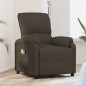 vidaXL Massagesessel Elektrisch Dunkelbraun Stoff vidaXL Massagesessel Elektrisch Dunkelbraun Stoff