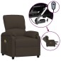 vidaXL Massagesessel Elektrisch Dunkelbraun Stoff vidaXL Massagesessel Elektrisch Dunkelbraun Stoff